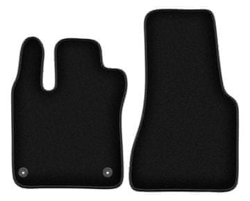 shumee Osnovne črne velur preproge za: Smart Fortwo III kombilimuzina (2014-2020)