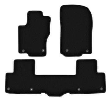 shumee Osnovne črne velur preproge za: Mercedes GLE W166 SUV (2011-2015)