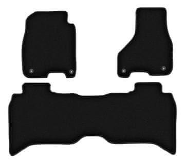 shumee Osnovne črne velur preproge za: Dodge RAM DS DJ 1500 pickup (2012-2020)
