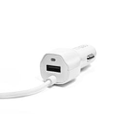 shumee TKN-CONNECT AVTO POLNILEC MICRO USB/ DODATNI USB BEL