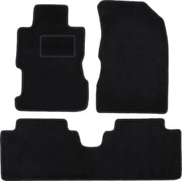 shumee Črne velurne talne preproge za: Honda Civic VII limuzina (2001-2005)