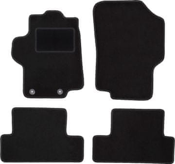 shumee Črne velur preproge za Peugeot 1007 MPV (2004-2009)
