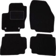 shumee Črne velur preproge za: Ford Mondeo MK4 liftback, limuzina, karavan (2012-2014)