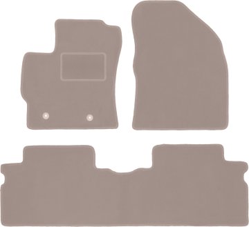 shumee Bež velur preproge: Toyota Corolla E14/E15 karavan, limuzina (2007–2012)