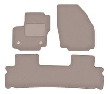 shumee Bež velur preproge za: Ford S-MAX MK1 enoprostorec (2012-2015)