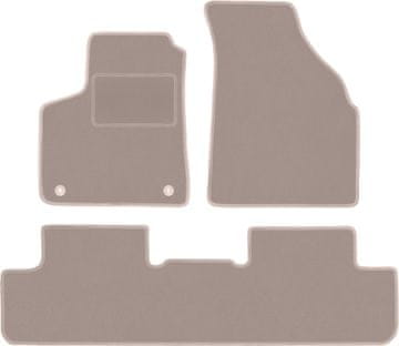 shumee Bež velur preproge za enoprostorec Chevrolet Rezzo (2000-2011)
