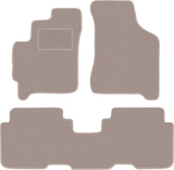 shumee Bež velur preproge za: Kia Carens I enoprostorec (1999-2006)