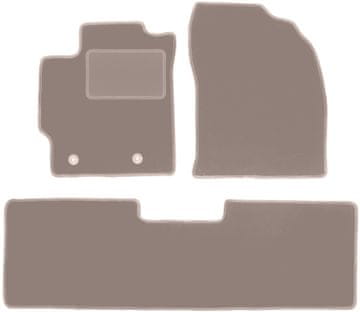 shumee Bež velur preproge za: Toyota Corolla E16 limuzina, kombilimuzina (2013-2019)