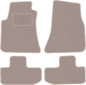 shumee Bež velur preproge za Dodge Challenger III coupe (2008-)