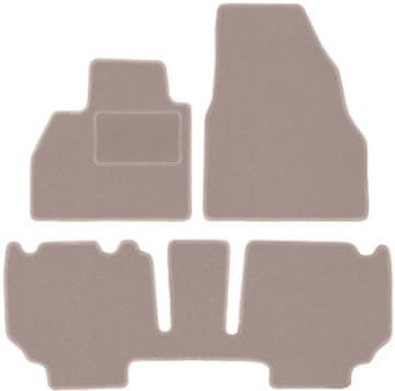 shumee Bež velur preproge za modele: Renault Kangoo II combi (2013-)