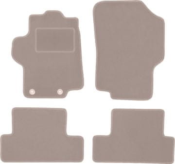 shumee Bež velur preproge za Peugeot 1007 MPV (2004-2009)