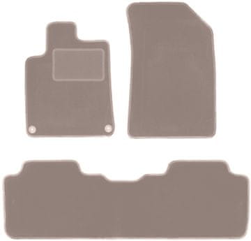 shumee Bež velur preproge za: Citroen C5 I karavan, limuzina (2001-2008)