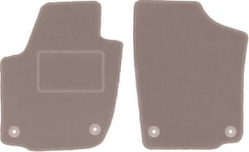 shumee Bež sprednje preproge za: Škoda Rapid liftback, limuzina, spaceback, karavan (2013-2019)