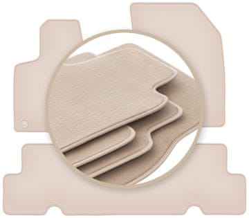 shumee PREMIUM bež talne obloge za: Citroen C4 Grand Spacetourer enoprostorec 2018-