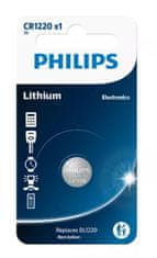 shumee PHILIPS BATERIJE CR1220 3,0 V (12,5 x 2,0) LITIJEVE V BLISTERJU, 1 KOS. (CENA NA KOS/PRODAJA V KOLIČINAH PO 10 KOSOV)