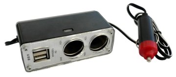 shumee AVTOMOBILSKI RAZDELILNIK ZA KOMERCIALNO UPORABO Z 2 VHODOMA + 2 X USB