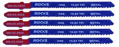 shumee ROOKS HSS REZILO ZA VBOJNO ŽAGO, TIP T, JEKLO, 10–24 TPI X 100 MM, KOMPLET 5 KOSOV
