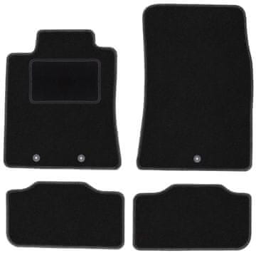 shumee Črne velurne talne preproge za: Hyundai Genesis G80 limuzina (2013-)