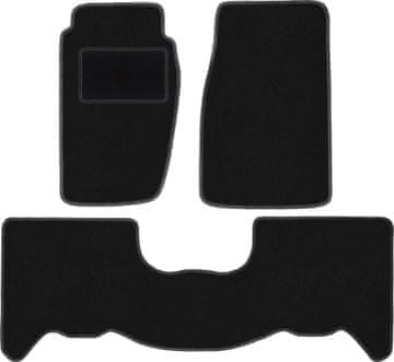shumee Črne velurne talne obloge za Jeep Grand Cherokee ZJ SUV (1998-2005)