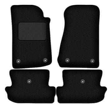 shumee Črne velurne talne obloge za: Jeep Wrangler JL 2 vrata (2017-)