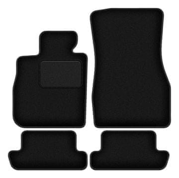 shumee Črne velurne talne preproge: BMW 8 G14 Cabrio (2019–2022)