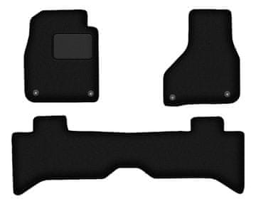 shumee Črne velurne talne preproge za: Dodge RAM kratki DJ (2009-2019)