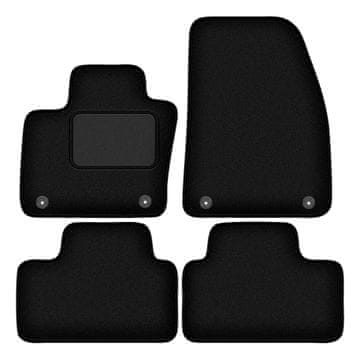 shumee Črne velurne talne preproge: Volvo C40 Hatchback (2021-)