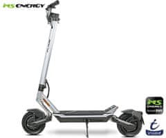 MS ENERGY FLARE X Hydraulic električni skiro, 10", 2x 800W, 70km, vzmetenje, LCD zaslon, LED osvetlitev, APP, srebrn (Midnight Chrome)