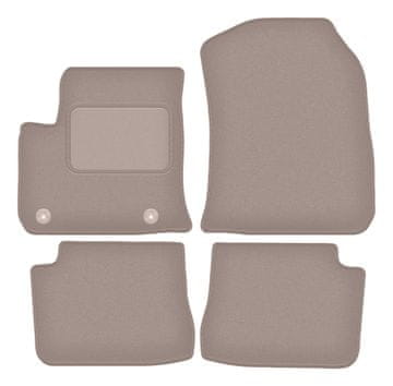 shumee Bež velur preproge za tla za: Volkswagen e-Up! kombilimuzina (2019-)
