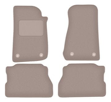 shumee Bež velur preproge za Jeep Wrangler IV Rubicon SUV (2017-)