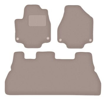 shumee Bež velur preproge za tla za: Chrysler Pacifica II 5-sedežni (2017-)
