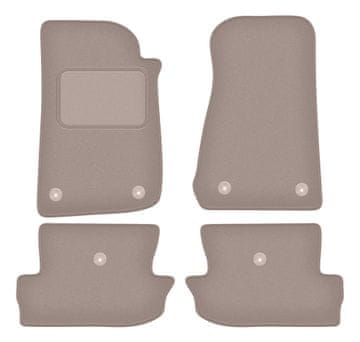 shumee Bež velur preproge za: Jeep Wrangler IV terensko vozilo (2017-)
