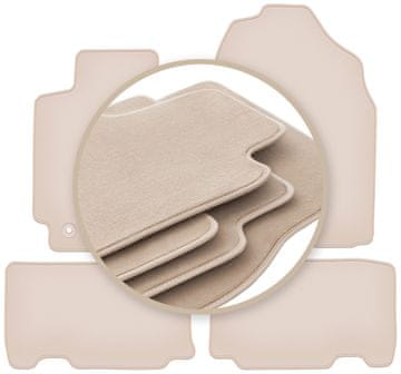 shumee PREMIUM bež talne obloge za: Toyota RAV4 IV SUV (nehibrid) 2013-2019