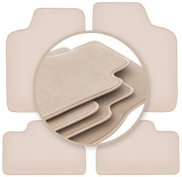 shumee PREMIUM bež zaščitne preproge za: Daewoo Nexia kombilimuzina, limuzina 1994-1998