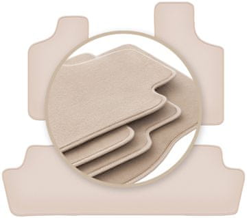 shumee Vrhunske bež talne obloge za Chrysler Town & Country IV enoprostorec 2000-2008