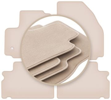 shumee PREMIUM bež talne obloge za: Ford Galaxy MK2 enoprostorec 2012-2015