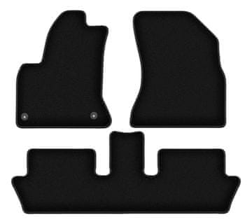 shumee Črne velur preproge BASIC za: Citroen C4 Picasso I enoprostorec (2006-2013)
