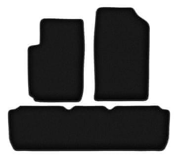 shumee Osnovne črne velur preproge za: Citroen Xsara Picasso enoprostorec (1997-2010)