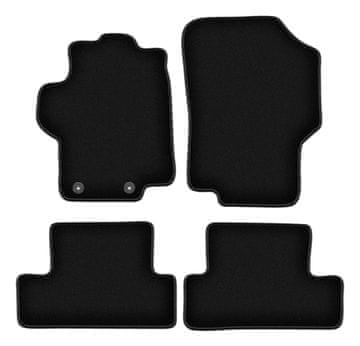 shumee Osnovne črne velur preproge za: Peugeot 1007 enoprostorec (2004-2009)