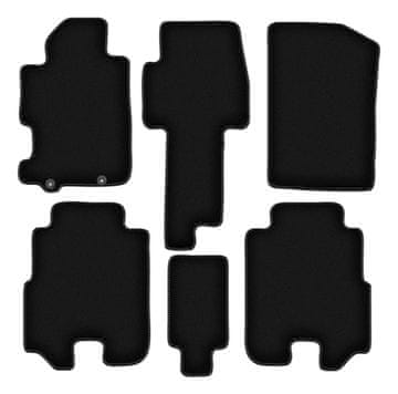 shumee Osnovne črne velur preproge za: Honda FR-V enoprostorec (2004-2009)