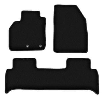 shumee Osnovne črne velur preproge za: Renault Scenic III enoprostorec (2009-2016)