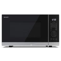 Sharp Mikrovlnná trouba , YC-PG234AE-S, 23 L, 12 automatických programů, gril, časovač, rozmrazování, ECO funkce,