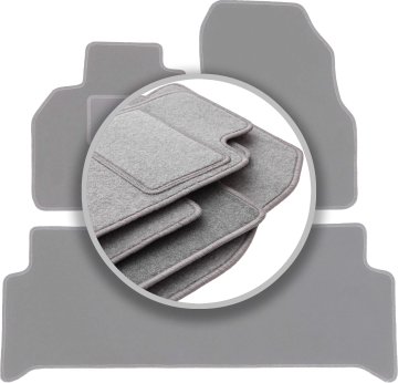 shumee Avtomobilske preproge pepelnato sive za: Renault Scenic II enoprostorec (2003-2009)