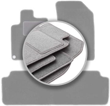 shumee Avtomobilske preproge pepelnato sive za: Peugeot 407 coupe, limuzina, karavan, SW (2004-2011)