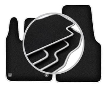 shumee Avtomobilske preproge CARLUX-SILVER za: Smart Fortwo III kombilimuzina (2014-2020)