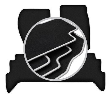 shumee Avtomobilske preproge CARLUX-SILVER za: Land Rover Discovery I terenska vozila (1989-1998)