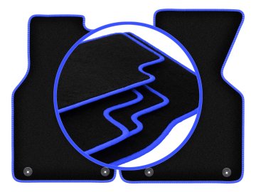 shumee Avtomobilske preproge CARLUX-BLUE za: Volkswagen Transporter T4 kombi (1993-2001)