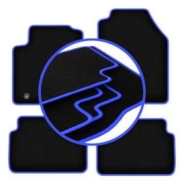 shumee Avtomobilske preproge CARLUX-BLUE za: Ford Focus MK1 FL kombilimuzina, limuzina, karavan (2001-2004)