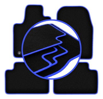 shumee Avtomobilske preproge CARLUX-BLUE za: Dodge Durango III terensko vozilo (2010-)