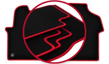 shumee Avtomobilske preproge CARLUX-RED za: Citroen Jumpy III dostavnik (2018-)